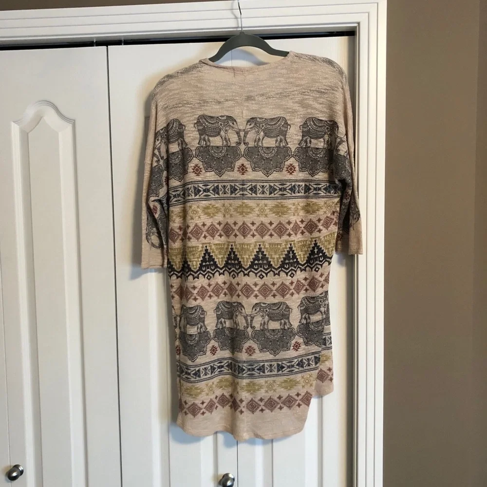 Elephant pattern cardigan - Picture 2 of 3